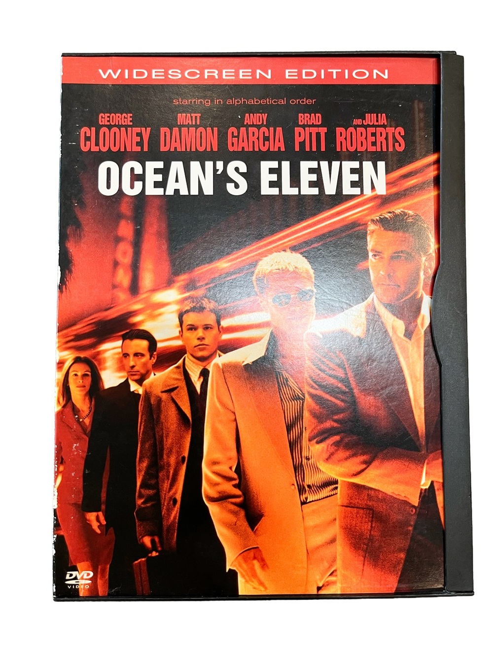 Ocean's Eleven Widescreen Edition DVD - Red/Orange Cover